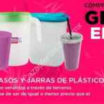 Promoción Combo Loco HEB de 2x1 en jarras y vasos de plástico