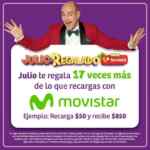 Promoción Julio Regalado 2019: Tu recarga de Movistar vale 17 veces más (sólo hoy y el jueves)