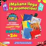 Promoción HEB Combo Loco: 2x1 en cuadernos del 28 al 30 de junio
