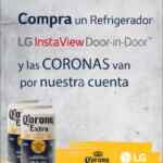 Promoción LG Día del Padre: Compra un refrigerador InstaView Door-in-Door y llévatelo lleno de 120 cervezas Corona