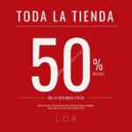 Promoción LOB: Segundo a mitad de precio en toda la tienda