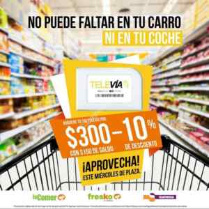 Promoción Vacaciones de Verano Tag TeleVía: $50 de saldo Gratis o 10% de descuento