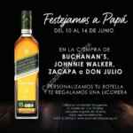 Promoción La Mansión Día del Padre: Botella personalizada y licorera de regalo en compra de licores participantes