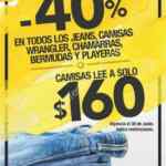 Rebajas de Verano Lee: Camisas a $160 y 40% de descuento en jeans, camisas, wrangler, chamarras, bermudas y playeras