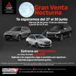 Venta Nocturna Mitsubishi Motors: Bono de hasta $40,000 en la compra de un auto