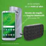 Promoción Motorola de bocina bluetooth Gratis en la compra de un celular Moto g6 Plus