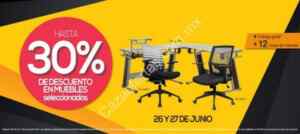 Max Promociones Office Max 26 y 27 de junio: Hasta 30% de descuento en computadoras, impresoras y muebles