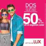 En Ópticas Lux segundo a mitad de precio en lentes solares