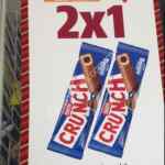 Promoción Oxxo 2x1 en paletas Crunch este fin de semana por el Día del Padre