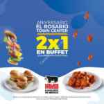 Promoción Aniversario El Rosario Town Center: 2x1 en buffet en Sirloin Stockade hoy y mañana