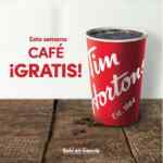 En Tim Hortons García (Nuevo León) café GRATIS esta semana