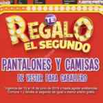 Promoción Julio Regalado 2019: 2x1 en pantalones y camisas de vestir para caballero