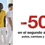 -50% off en la segunda prenda en polos, camisas y suéteres en Celio