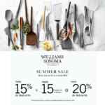 Rebajas Summer Sale Williams Sonoma: Hasta 20% de descuento o hasta 15% + 15 msi