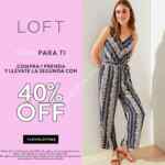 Venta Especial Loft: Segunda prenda con 40% de descuento este fin de semana