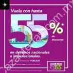 Promoción Volaris de 55% de descuento en vuelos nacionales e internacionales