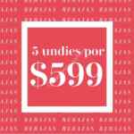 En las rebajas de Aerie llévate 5 undies por $599