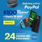 Promoción Best Buy Paypal de $100 en cupones por cada $1,000 de compra + 18 MSI