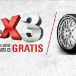 Bridgestone Rebajas de Verano: 4x3 en llantas para autos y camionetas