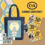 Promoción Apertura C&A Cumbres Monterrey: Tote bag edición especial de regalo y hasta 50% de descuento directo a los primeros 100