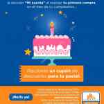 Promoción Chedraui de Cumpleaños: cupón de descuento para pastel