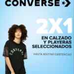 Promoción 2x1 en tenis y playeras Converse en tiendas outlet