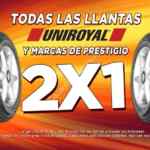 Oferta Express Famsa: 2x1 en llantas Uniroyal y de marcas de prestigio hoy lunes 15 de julio