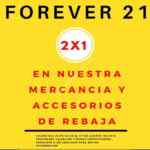 Promoción Forever 21: 2x1 en mercancía y accesorios ya rebajados
