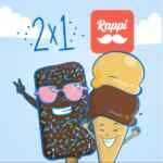 Promoción Helados Dolphy 2x1 en paletas forradas y helados dobles al pedir por Rappi