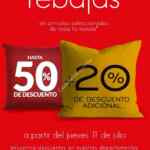 Segundas rebajas Home Store de hasta 50% de descuento + 20% adicional al 31 de julio