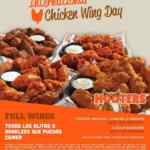 Promoción Hooters Día Internacional de las Alitas: Alitas o boneless ilimitados desde $213