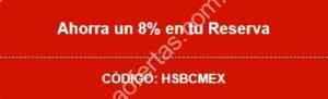 Código Hoteles.com de 8% de descuento adicional con tarjetas HSBC