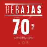 Terceras Rebajas LOB: Hasta 70% de descuento