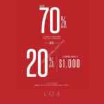 Últimas Rebajas LOB: Hasta 70% de descuento + 20% adicional
