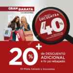 Segundas Rebajas Gran Barata La Marina: Hasta 40% de descuento + 20% de descuento adicional a lo ya rebajado