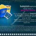 Realiza tu primera compra en liverpool.com.mx y recibe 2 boletos para Cinépolis GRATIS