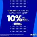 Suscríbete al newsletter de Martí y recibe 10% adicional a lo ya rebajado hasta hoy 26 de julio