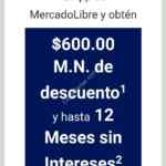Código Mercado Libre de $600 de descuento en compras de $3,000 con American Express