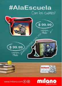 Promoción Milano de Regreso a Clases con mochilas de $99 a $249