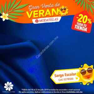 Gran Venta de Verano Modatelas: 20% de descuento en toda la tienda hasta hoy
