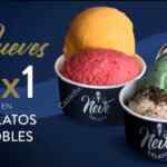 Promociones Neve Gelato de 2x1 de lunes a viernes en helados, paletas, etc