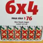 En Oxxo 6x4 en cervezas XX Lager 473 ml