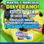 En Aquatico Inbursa todos los niños de primaria y secundaria entran gratis este 23 y 24 de julio