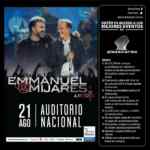 Boletos dobles gratis para el concierto de Emmanuel y Mijares con tus compras en Plaza Carso
