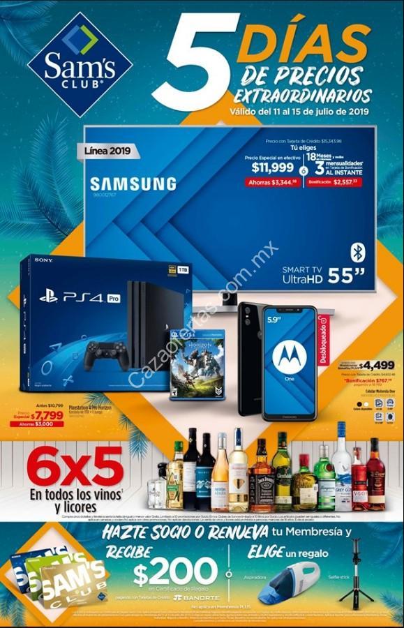 Folleto Sams Club 5 Días de Precios Extraordinarios del 11 al 15 de julio 2019 Folleto Sams Club 5 Días de Precios Extraordinarios del 11 al 15 de julio 2019