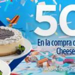 Promoción Sams Club de 50% de descuento en el segundo Cheesecake