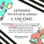 Promoción Sephora Lancome: servicios de belleza Gratis en Sephora Antara