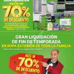 Julio Regalado 2019 Última Liquidación de fin de temporada: Hasta 70% de descuento en ropa, línea blanca y más