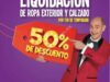 Liquidación de Temporada Julio Regalado 2019: 50% de descuento en ropa exterior y calzado seleccionado