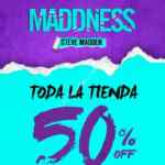 Promoción Steve Madden Maddness 27 de julio: 50% de descuento en sucursales participantes